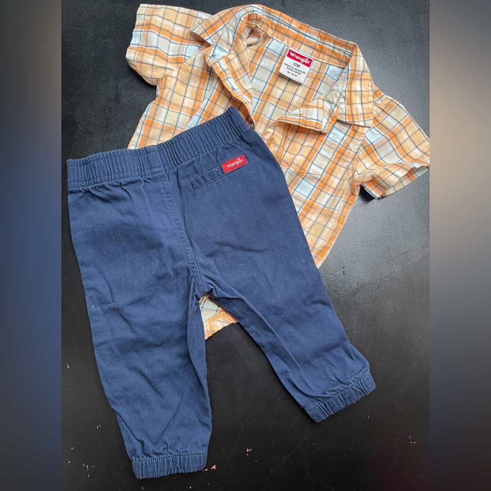 💕Bundle 3 of $20 Wrangler Baby Boy 2 piece set 12 months